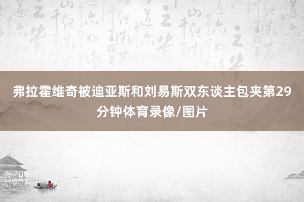 弗拉霍维奇被迪亚斯和刘易斯双东谈主包夹第29分钟体育录像/图片