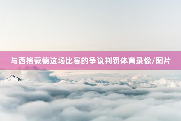 与西格蒙德这场比赛的争议判罚体育录像/图片