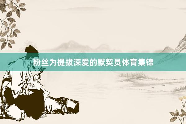 粉丝为提拔深爱的默契员体育集锦