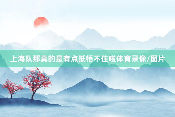 上海队那真的是有点抵牾不住啦体育录像/图片