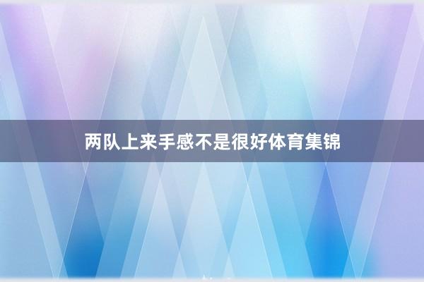 两队上来手感不是很好体育集锦