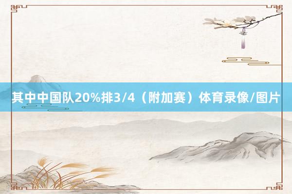 其中中国队20%排3/4（附加赛）体育录像/图片