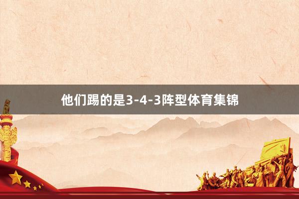 他们踢的是3-4-3阵型体育集锦