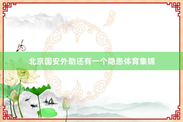 北京国安外助还有一个隐患体育集锦