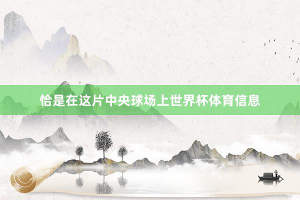 恰是在这片中央球场上世界杯体育信息