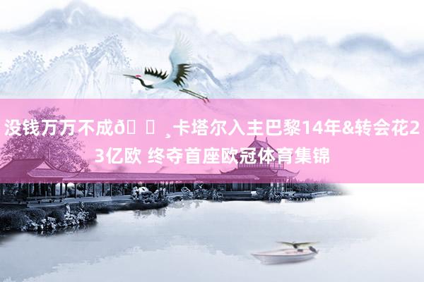 没钱万万不成💸卡塔尔入主巴黎14年&转会花23亿欧 终夺首座欧冠体育集锦