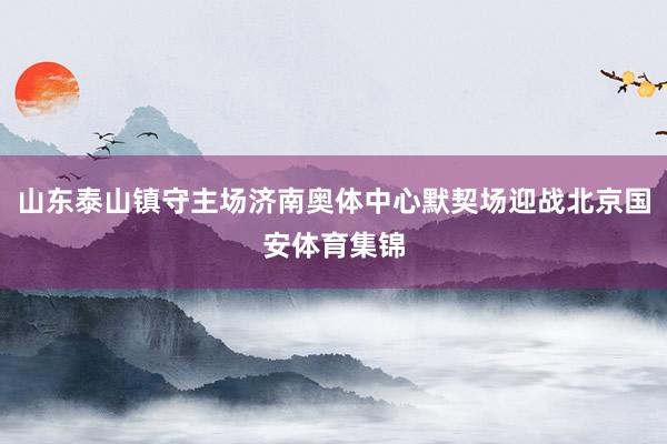 山东泰山镇守主场济南奥体中心默契场迎战北京国安体育集锦