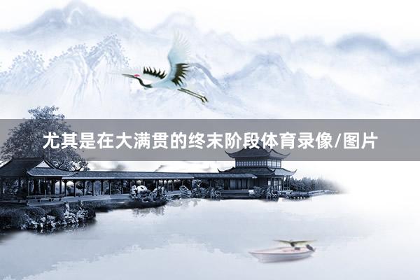 尤其是在大满贯的终末阶段体育录像/图片