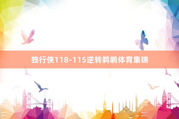 独行侠118-115逆转鹈鹕体育集锦