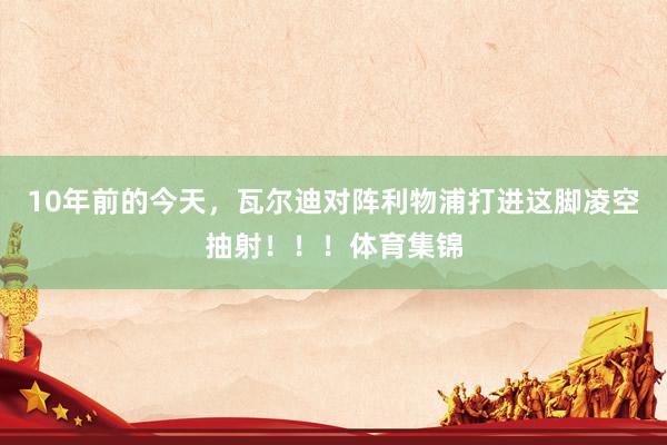 10年前的今天，瓦尔迪对阵利物浦打进这脚凌空抽射！！！体育集锦