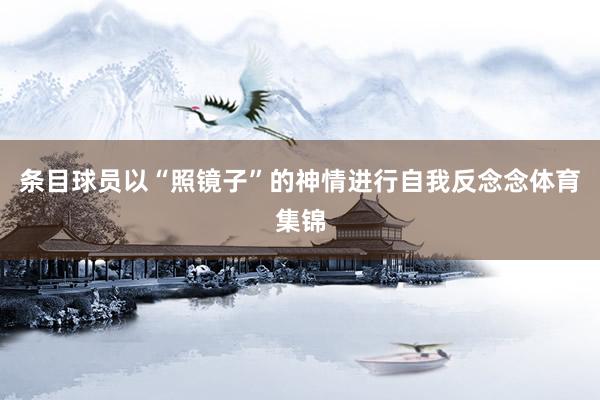 条目球员以“照镜子”的神情进行自我反念念体育集锦