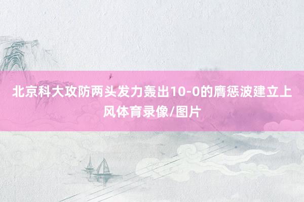 北京科大攻防两头发力轰出10-0的膺惩波建立上风体育录像/图片