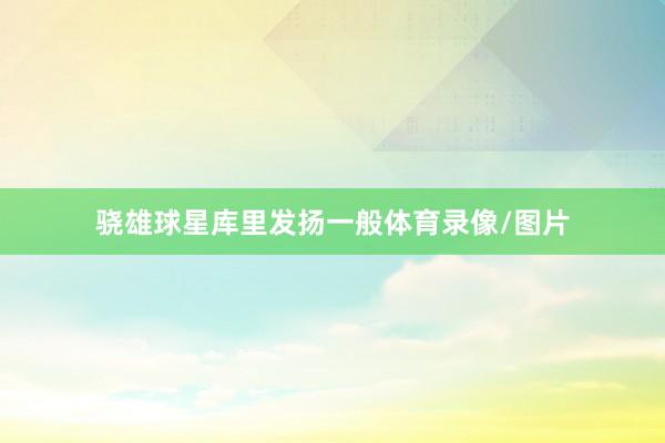骁雄球星库里发扬一般体育录像/图片